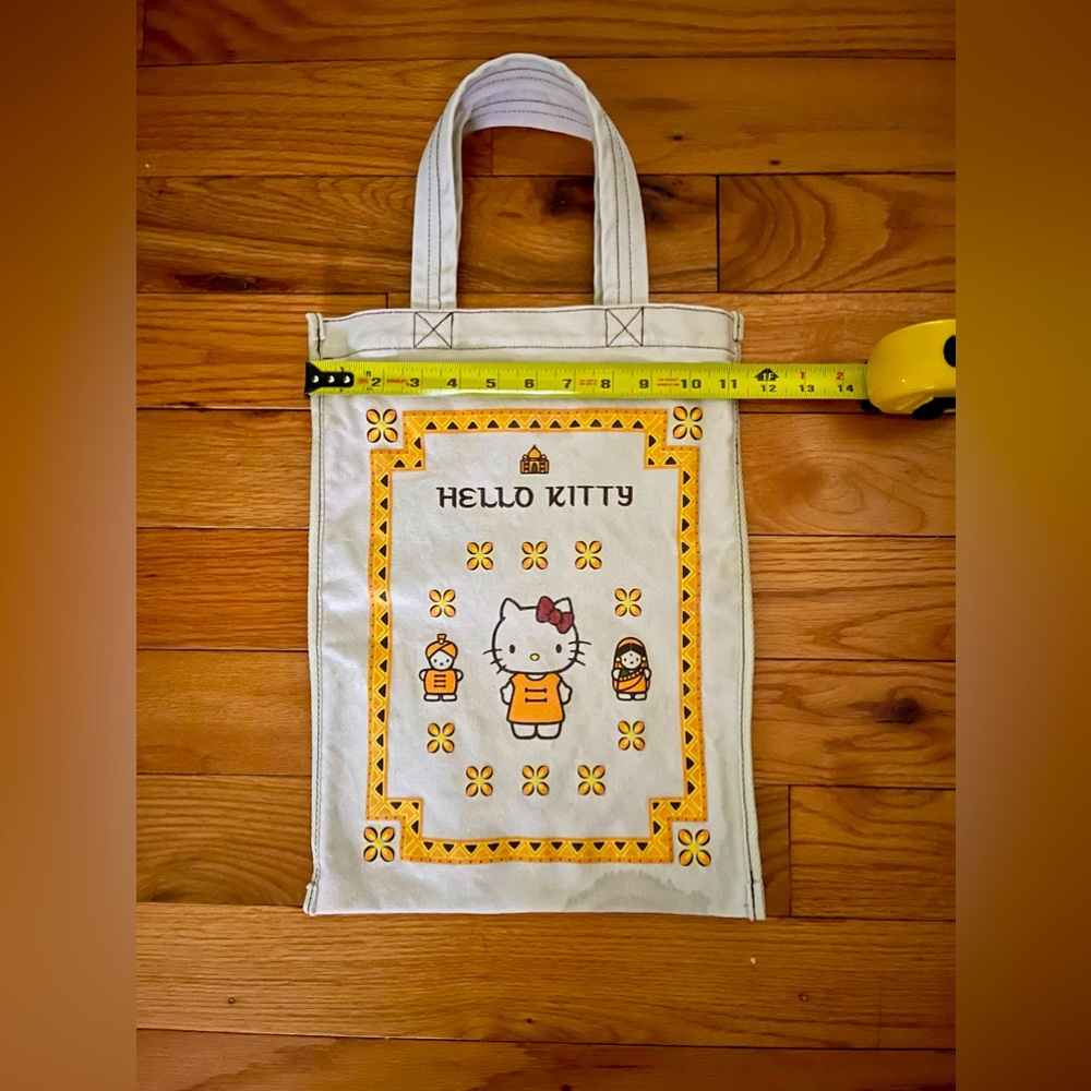 Sanrio | RARE VINTAGE Hello Kitty India tote bag, unbleached natural canvas